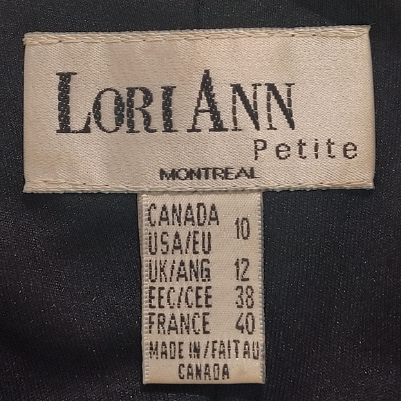 Lori Ann Montreal Women's 10 Gray Midi Dress - Picture 7 of 9